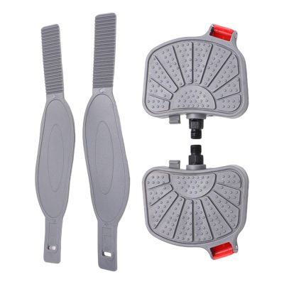 Aymzbd 2X Exercise Bike Pedals Parts Replacement Adjustable Straps for Stationary Bike Home Gym Workout Recumbent Bicycles, 0.5inch Spindle