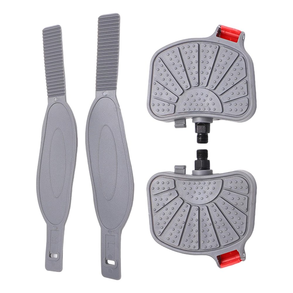 Aymzbd 2X Exercise Bike Pedals Parts Replacement Adjustable Straps for Stationary Bike Home Gym Workout Recumbent Bicycles, 0.5inch Spindle
