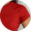 Abardsion Women Casual Raglan Sleeve Crewneck Slim T Shirts - 2026 Spring Summer Basic Activewear Going Out Tops(Big Red, XS) view 4