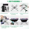 GOODOLD Doodle Floral Pattern Beach Camping Table, Easy Fold-Up Design & Portable with Carry Bag  Ideal for Outdoor BBQ, Picnic, Campsites view 4