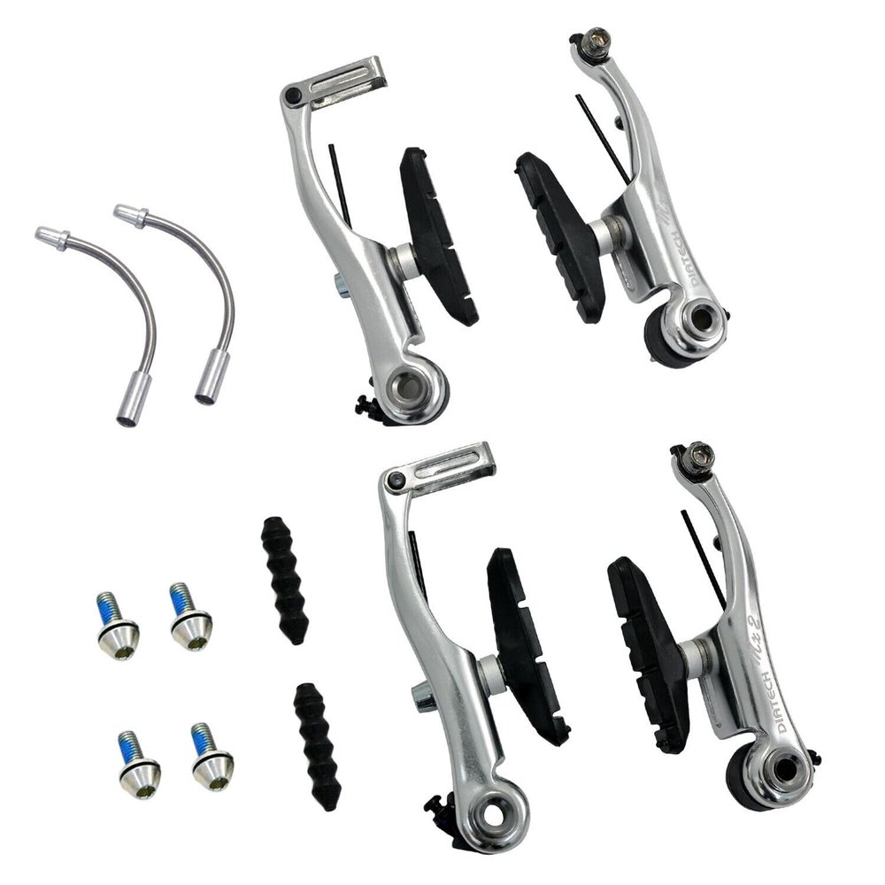 Dia-COMPE MX-2 BA733 MX V-Brake Caliper Brake Set, Silver, DP2852