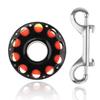 100FT Scuba Diving Reel Large Scuba Spool Finger Reel with Double-Ended Bolt Snap Clip for Underwater Scuba Diving Snorkeling Spearfishing view 1