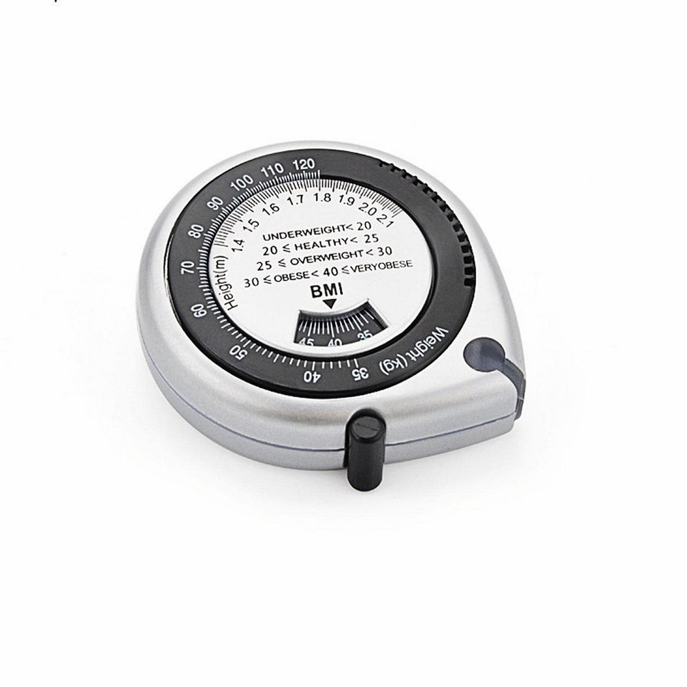 TEMKIN Tape Measures BMI Tape Measure Body Fat Tester Retractable Waist Measuring Tape 1.5m BMI Fitness Tools Scientific Measuring Ruler Ruler