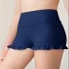 rrhss Girls Athletic Ruffle Shorts High Waisted Yoga Dance Shorts Comfy Workout Gymnastics Shorts Navy Blue, 5-6 Years view 2