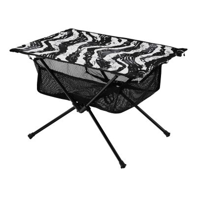 GOODOLD Zebra Stripes Black Beach Camping Table, Easy Fold-Up Design & Portable with Carry Bag  Ideal for Outdoor BBQ, Picnic, Campsites