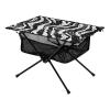 GOODOLD Zebra Stripes Black Beach Camping Table, Easy Fold-Up Design & Portable with Carry Bag  Ideal for Outdoor BBQ, Picnic, Campsites view 1