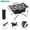 GOODOLD Zebra Stripes Black Beach Camping Table, Easy Fold-Up Design & Portable with Carry Bag  Ideal for Outdoor BBQ, Picnic, Campsites view 3
