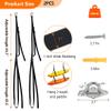 KaKayak Storage Strap,Kayak Hanging Straps,Adjustable Kayak Wall Mount Straps,Double Kayak Storage Strap System With Paddle Loop and Stainless Steel Hook for Hanging Kayak,Paddle Board,Surfboard Canoe view 2
