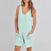 KICILVS Summer Rompers for Women 2025 Casual Sleeveless Shorts Jumpsuits with Pockets Trendy Jumpers Loose Comfy Overalls view 3