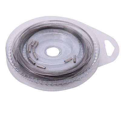 Yctze 10m 7-Strands Leader Sea Fishing Steel Wire Covered with Plastic, 5 Types, Ideal for Pike Fishing, Wire Trace Crimps, Fishing, 30lb Strength (30 lbs)