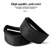Qancekoo 1 Pair Bike Pedal Strap Toe Clips Straps Tape Adjustable Anti-Slip Double Adhesive Bicycle Feet Straps - Black view 2