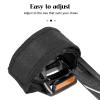 Qancekoo 1 Pair Bike Pedal Strap Toe Clips Straps Tape Adjustable Anti-Slip Double Adhesive Bicycle Feet Straps - Black view 3