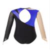 ACSUSS Long Sleeve Gymnastic Leotard for Girls Metallic Rhinestone Dance Skating Unitard Competition Bodysuit Dancewear Royal Blue 6 Years view 4