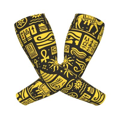 Augenstern Unisex Lightweight Cooling Arm Sleeves Horus-Pharaohs-Egypt Compression Warmer Cover For Outdoor Activity