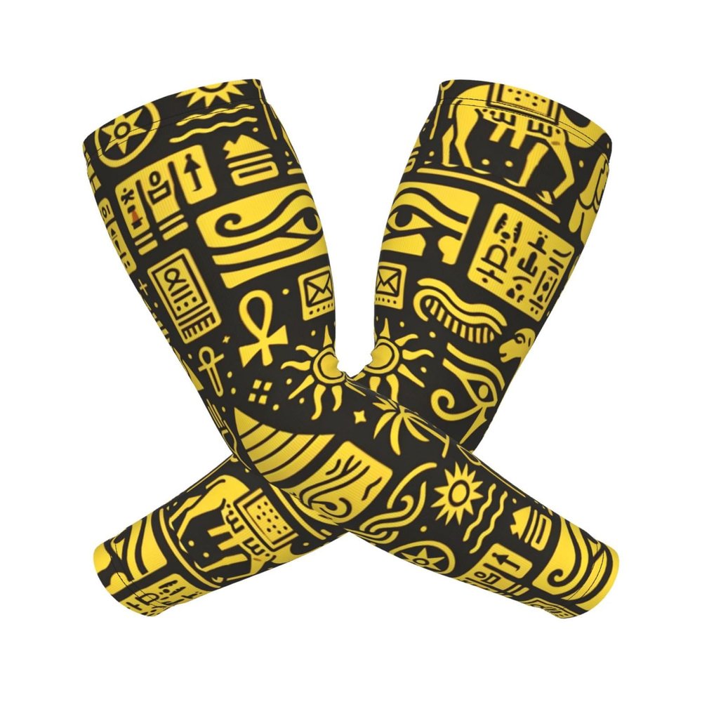 Augenstern Unisex Lightweight Cooling Arm Sleeves Horus-Pharaohs-Egypt Compression Warmer Cover For Outdoor Activity