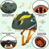 Toddler Bike Helmet Kids Bike Helmet for 3 4 5 6 Years Old Boys Girls Kids with 3D Dinosaur Design and Safety Certified, Toddler Bike Cycling Skating Skateboard Scooter Helmet (Green) view 4
