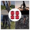 Pwshymi Single Bike Chainring Bolts, 10 Pack 4.9mm Aluminum Alloy Bicycle Chainring Bolts for Mountain Bike, Single Speed, Single Chainwheel, Colorful Screws (Red) view 3