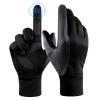 FanVince Winter Gloves Mens Womens Waterproof: Running Driving Bike Warm Cold Weather Thermal Insulated Touchscreen Freezer (Black-Gray,X-Large) view 1