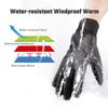 FanVince Winter Gloves Mens Womens Waterproof: Running Driving Bike Warm Cold Weather Thermal Insulated Touchscreen Freezer (Black-Gray,X-Large) view 4