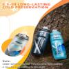 ROCKBROS Bike Water Bottle 21oz Bicycle Water Bottle for 5hrs Insulation Sports Squeeze Water Bottle with Leakproof Design view 3