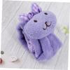 Amosfun Thickened Rabbit Hand Towels Microfiber Coral Easy Cleaning Fast Dry Hanging Towels for Home Kitchen Bathroom view 3