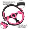 12.5 inch Pink Golf Cart Steering Wheel with Black Aluminum Frame for Club Car DS and Precedent EZGO RXV & TXT, Yamaha Most Golf Carts view 4