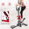 Stepper,Mini-Swing Twist Stair Step Machiner with Dumbbells and Twist Discs Home Weight Loss Climbing Machine Sports Equipment for Women Men view 2