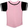 DIGITMON Kids Baseball Jersey Button Down Premium Hip Hop T Shirts Uniform PINKBLACK2 for 2y Toddlers view 3