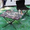 GOODOLD Mosaic Pattern Abstract Beach Camping Table, Easy Fold-Up Design & Portable with Carry Bag  Ideal for Outdoor BBQ, Picnic, Campsites view 2