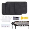 GUANGLU Trampoline Patch Repair Kit 4 5.1"x5.1" Square Patches | Repair Trampoline Mat Tear or Holes in a Trampoline Mat | Trampoline Repair Accessories view 1