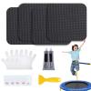 GUANGLU Trampoline Patch Repair Kit 4 5.1"x5.1" Square Patches | Repair Trampoline Mat Tear or Holes in a Trampoline Mat | Trampoline Repair Accessories view 4