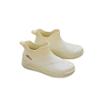 Hhhchpm Women's Waterproof and Wear-Resistant Rubber Ankle Rain Boots, Comfortable Solid Color Non-Slip Outdoor Garden Work Rain Boots (White,7.5) view 1