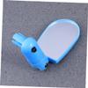GOOHOCHY Adjustable Lightweight Bike Handlebar Mirror Wide Angle Scratch-resistant and Blast-resistant Rear View Accessory for Handlebars Blue view 3