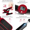 Stepper,Mini Hydraulic Men and Women Cardio Exercise Trainer,Monitor and Resistance Bands Exercises Equipment,Red view 4