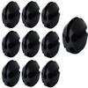 10Pcs Silicone Fishing Rod Holder Straps, 5 Hole Portable Fishing Rod Fixed Ball, Rubber Fishing Pole Clips Fly Fishing Accessories, Black view 1