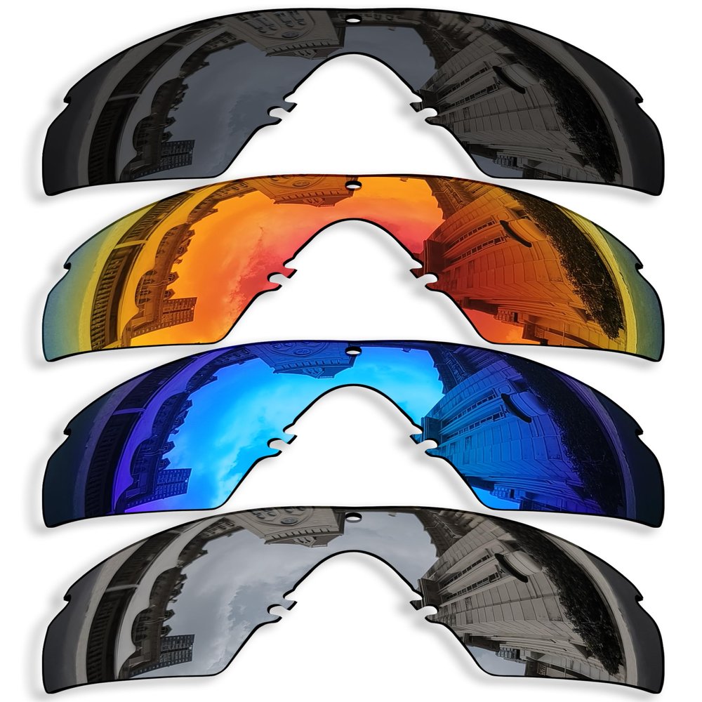 Betterun 4 Pieces Polarized Replacement Lenses for Oakley Si Ballistic M Frame 2.0 Sunglasses, Anti-Scratch and Impact Resistant