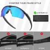 Betterun 4 Pieces Polarized Replacement Lenses for Oakley Si Ballistic M Frame 2.0 Sunglasses, Anti-Scratch and Impact Resistant view 2
