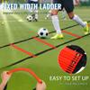 Camkinger Fixed Rung Agility Ladder, 20ft, 12 Rungs No Tangle Speed and Agility-Training Equipment for Soccer Footwork Coaching Ladders with Carrying Bag, Ground Stakes for Adults, Youth Kids, Orange view 4