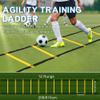 Camkinger Fixed Rung Agility Ladder, 20ft, 12 Rungs No Tangle Speed and Agility-Training Equipment for Soccer Footwork Coaching Ladders with Carrying Bag, Ground Stakes for Adults, Youth Kids, Yellow view 3