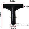 Furnitop Trampoline Pole Covers T-Tube Connector Trampoline Black Plastic T-Connector Trampoline Pole Caps Fit for Connection Combination of Trampoline Top Pole Between Net, 8 Pack view 2
