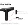 Furnitop Trampoline Pole Covers T-Tube Connector Trampoline Black Plastic T-Connector Trampoline Pole Caps Fit for Connection Combination of Trampoline Top Pole Between Net, 8 Pack view 3