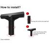 Furnitop Trampoline Pole Covers T-Tube Connector Trampoline Black Plastic T-Connector Trampoline Pole Caps Fit for Connection Combination of Trampoline Top Pole Between Net, 8 Pack view 4
