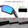 Betterun 5 Pairs Polarized Replacement Lenses for Oakley Eyepatch 2 OO9136 Sunglasses, Anti-Scratch and Impact Resistant view 2
