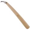 LINKIO Portable Shoehorn Shoe Lifter 38cm Long Handle Shoe Horns Wooden Horn Spoon Shape Shoehorn, Suitable for Home and Daily Use Shoe Horn Long Shoe Spoon Children's Elderly Travel Shoe Horn view 1