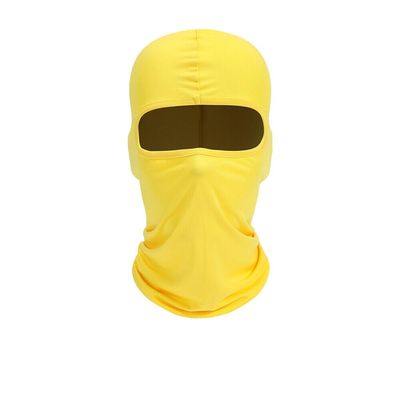 Ski Full Face Mask UV Sun Protection Balaclava Windproof Tactical Face Shield US Yellow