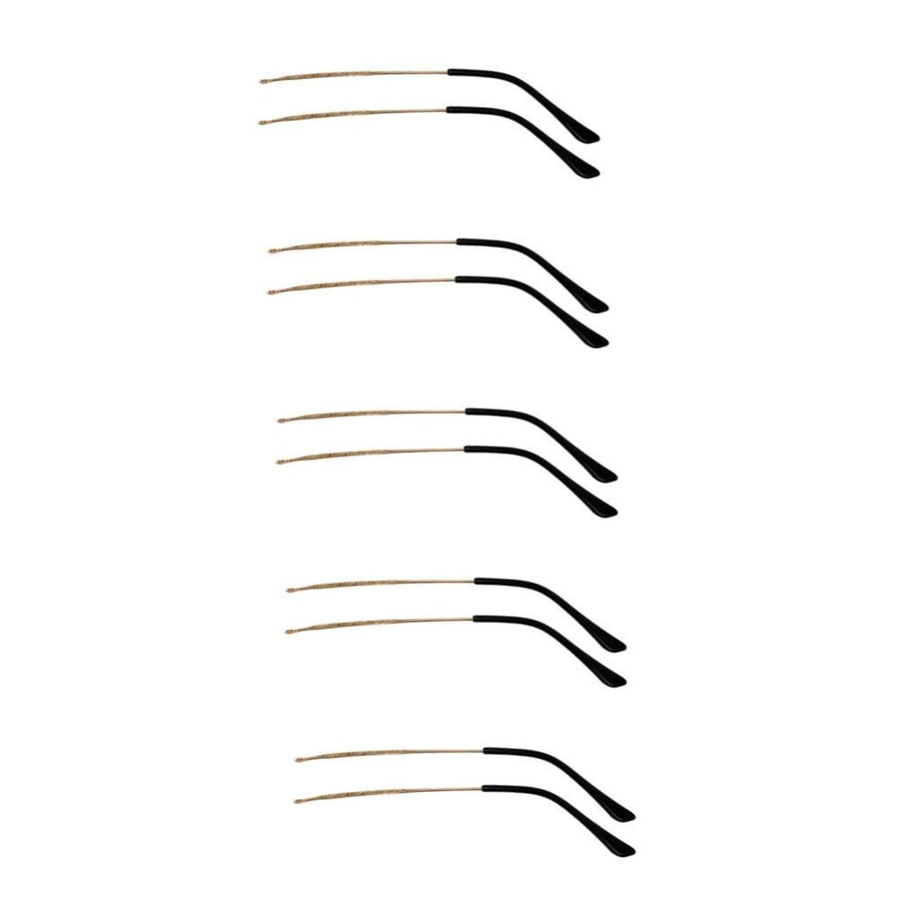 FOMIYES 5pairs Metal Eyeglasses Replacement Temples Eyewear Frame Legs for Custom Look Easy Installation Workmanship for Daily Use Outdoor Sports