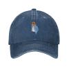Cool Tiger with Tongue Out Dad Hat Vintage Baseball Cap for Men Women Hats Gifts Trucker Caps Navy Blue view 2