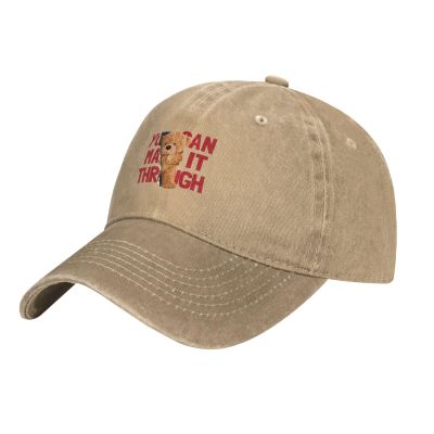 Bear Doll Through The Paper Dad Hat Vintage Baseball Cap for Men Women Hats Gifts Trucker Caps Natural