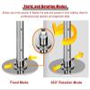 NUNETH 45mm Portable Dancing Pole Silver Stripper Pole, Adjustable Dance Pole Kit for Bedroom Apartment Basement, Aerial Fitness Training Pole Gym Yoga Room (Color : Height 2.23-3.74m(7.3ft-12.3ft)) view 3