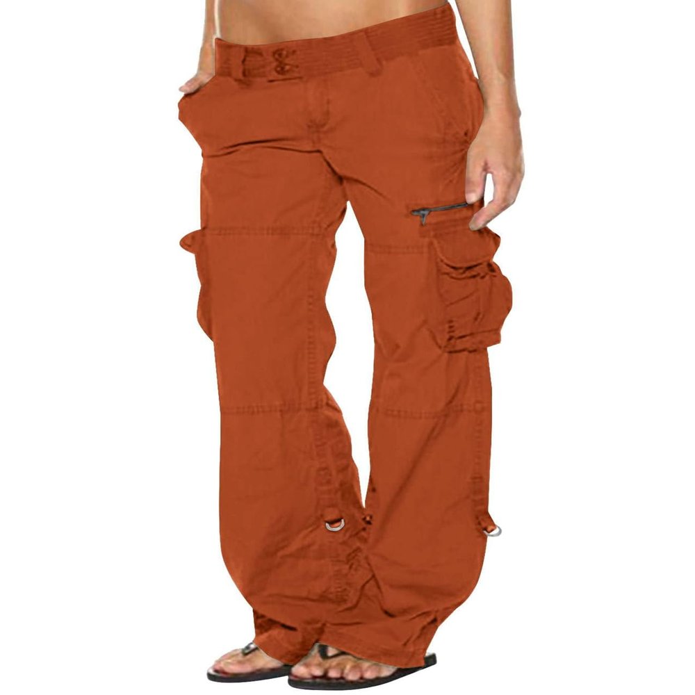 Costaric Womens Cargo Pants Hiking Military Tactical Pants 2024 Summer Baggy Straight Wide Leg Trousers with Pockets